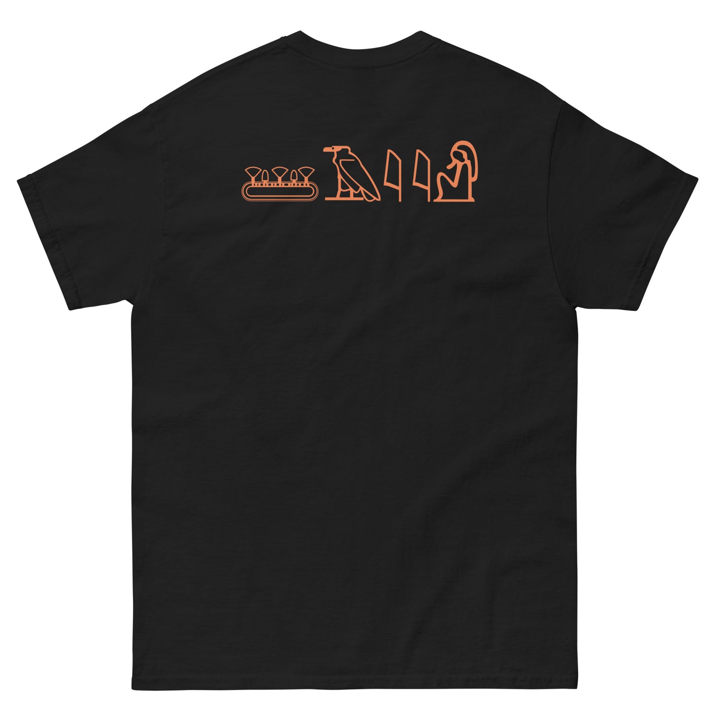 Shai | Orange Logo & Hieroglyphics Unisex Tee