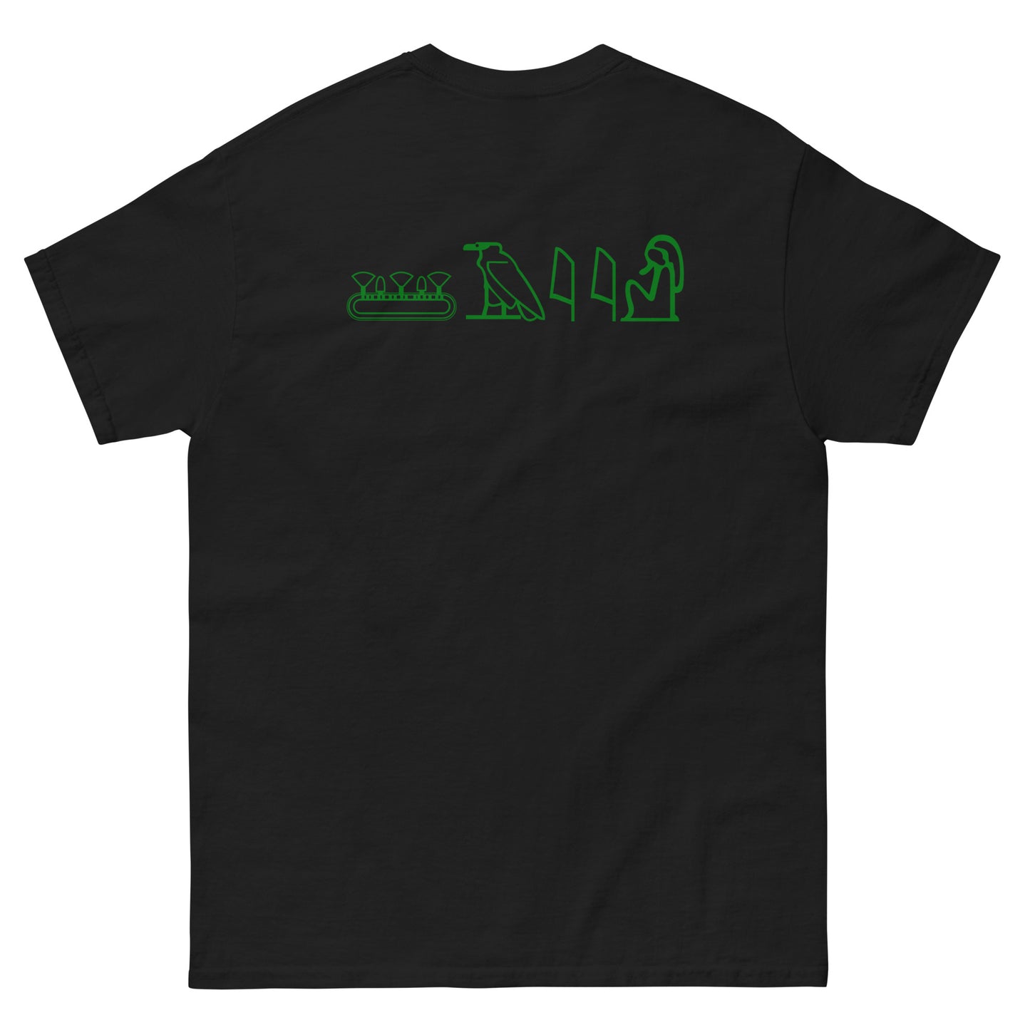 Shai | Green Logo & Hieroglyphics Unisex Tee