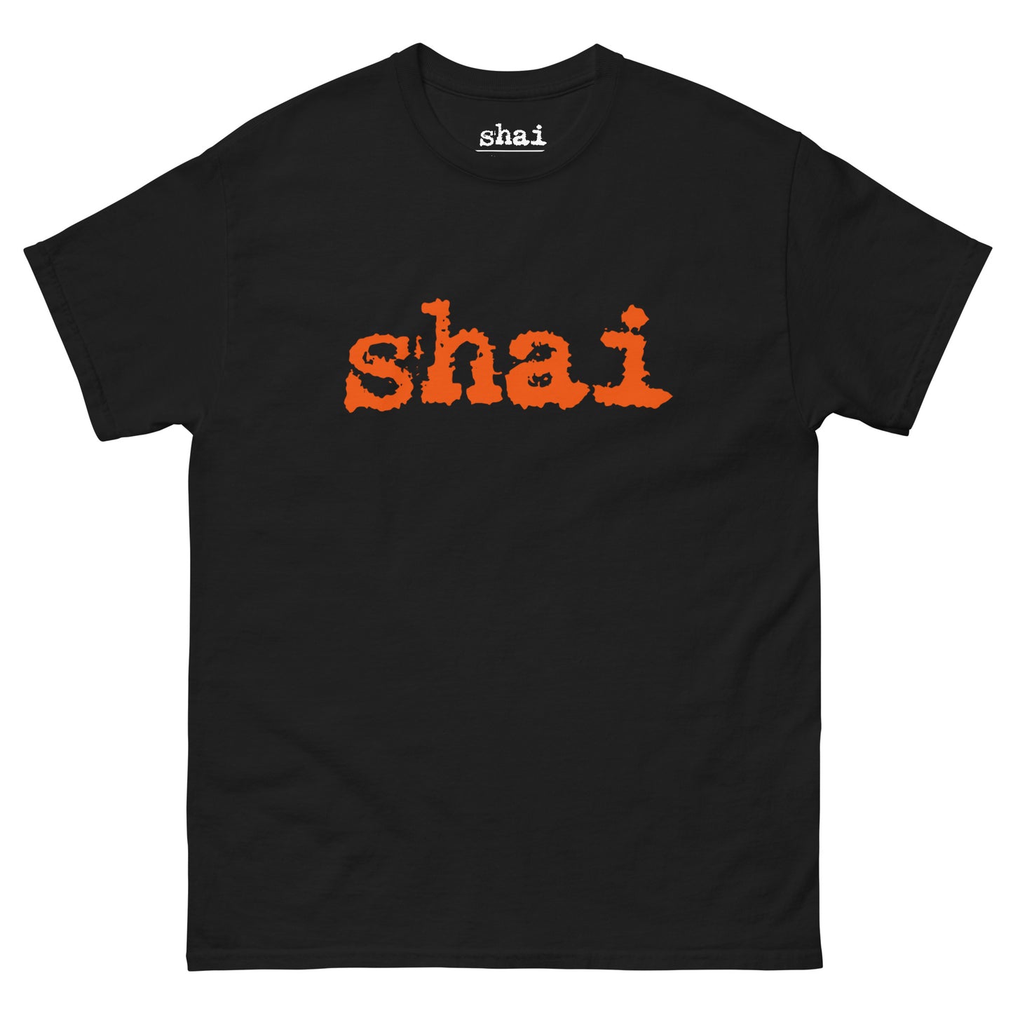 Shai | Orange Logo & Hieroglyphics Unisex Tee