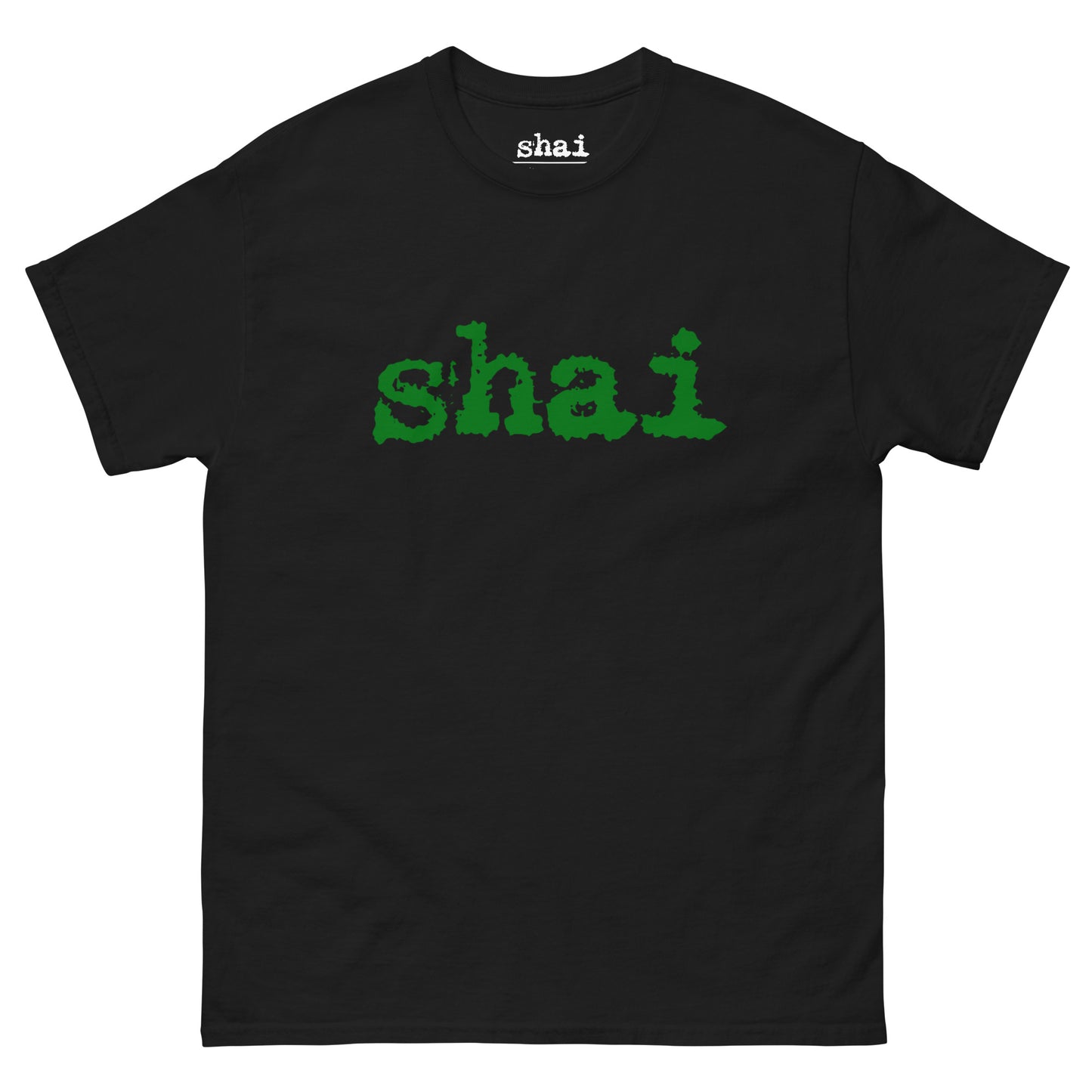 Shai | Green Logo & Hieroglyphics Unisex Tee