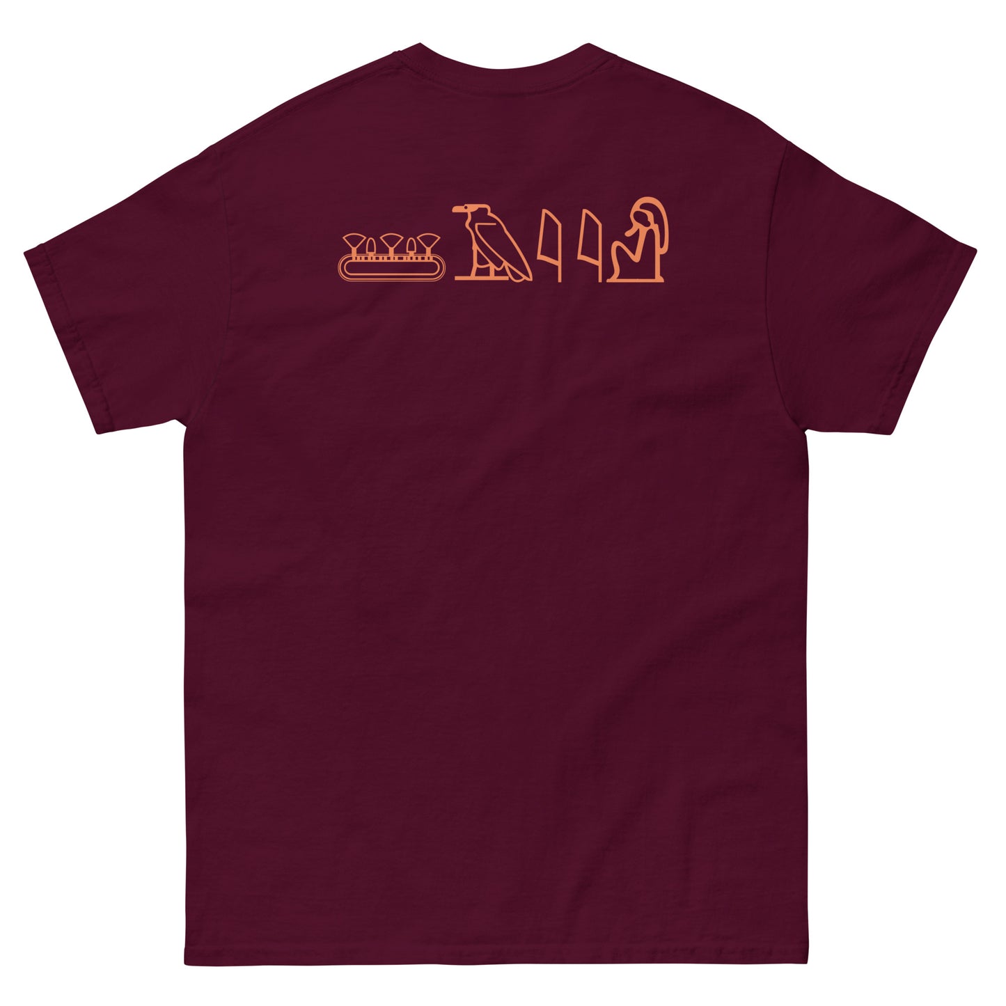 Shai | Orange Logo & Hieroglyphics Unisex Tee