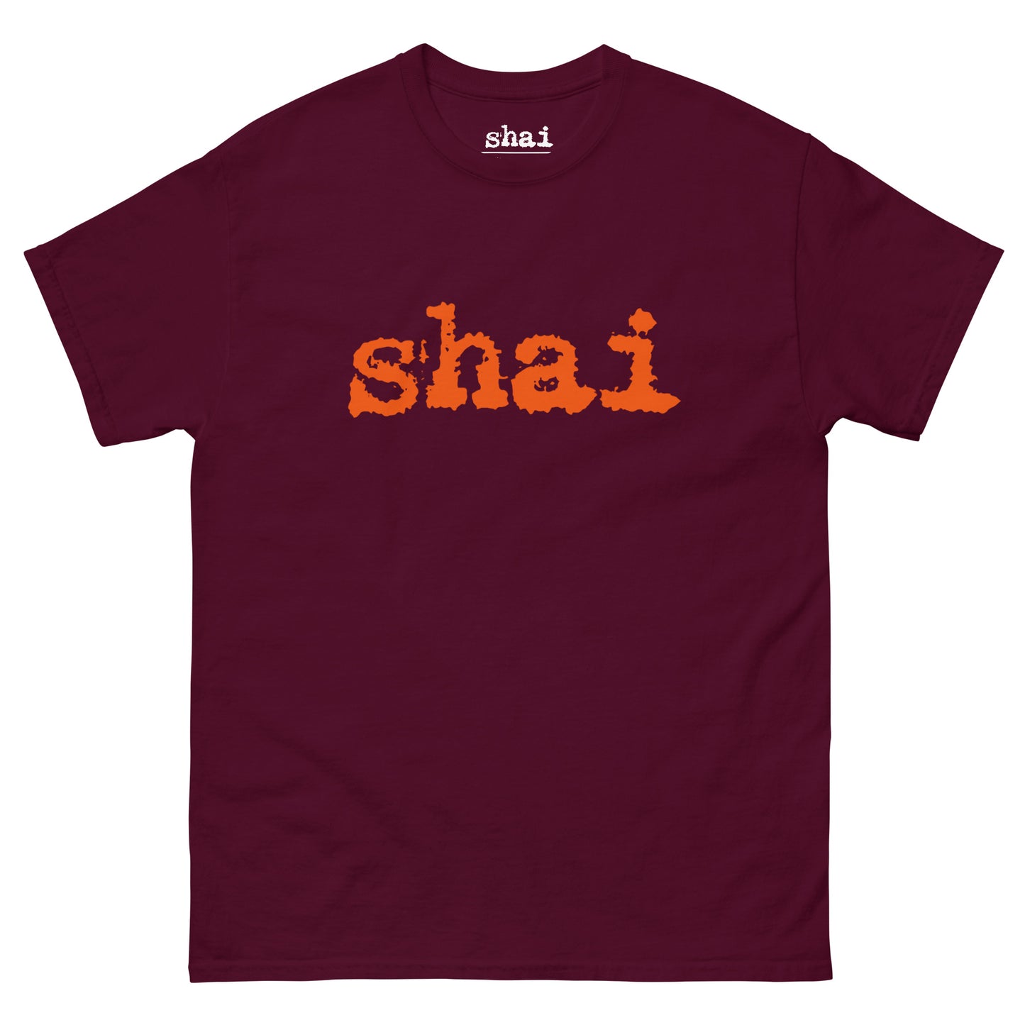 Shai | Orange Logo & Hieroglyphics Unisex Tee