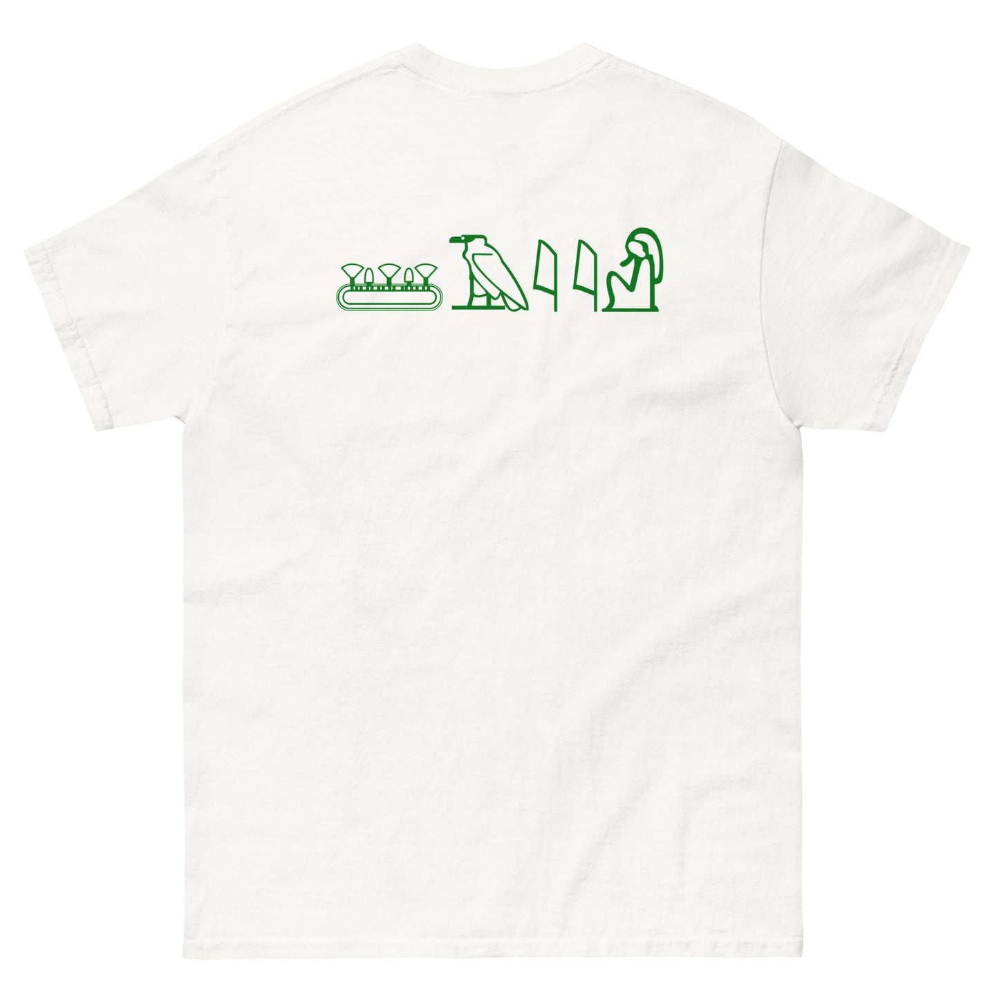 Shai | Green Logo & Hieroglyphics Unisex Tee