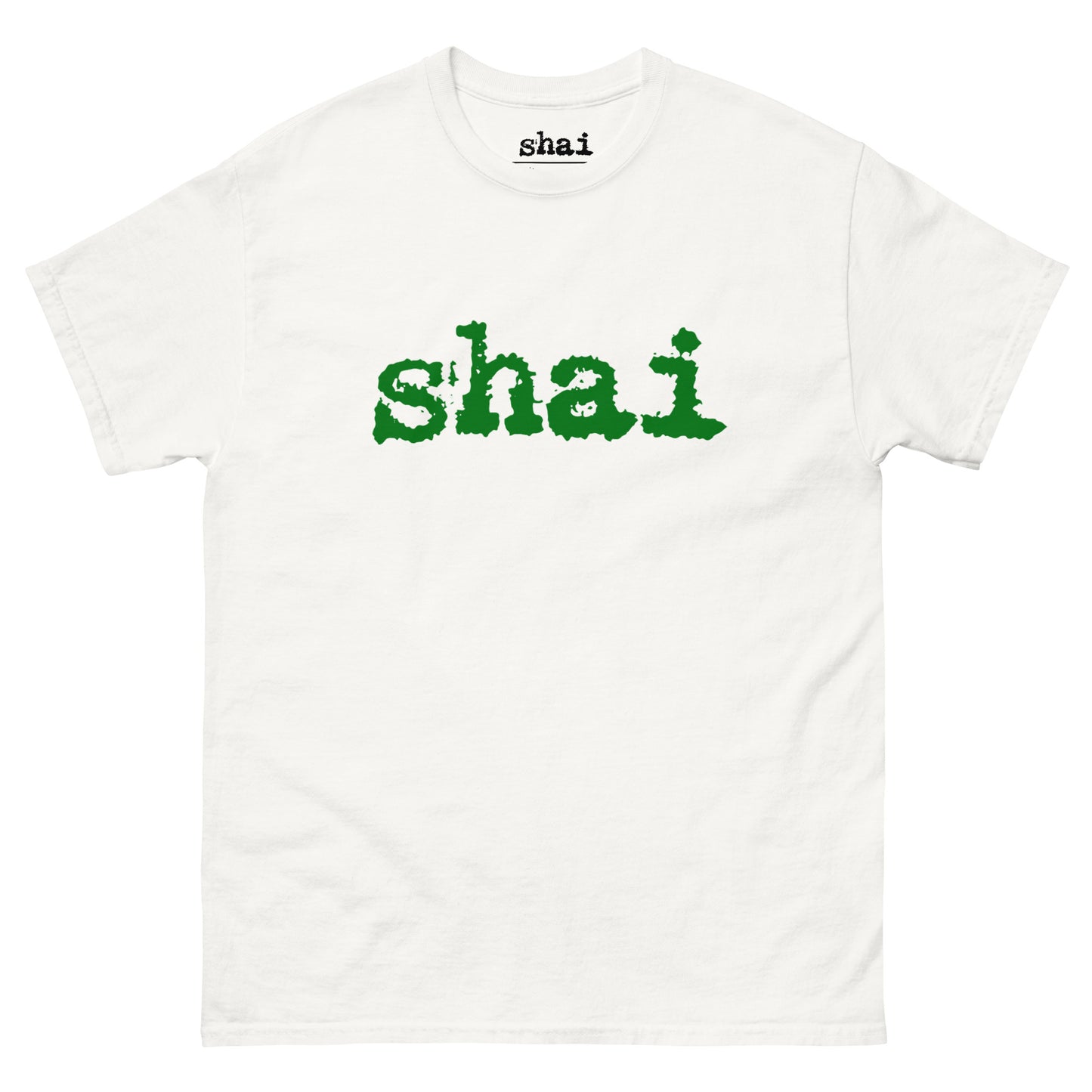 Shai | Green Logo & Hieroglyphics Unisex Tee