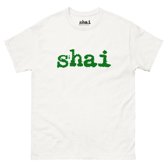 Shai | Green Logo & Hieroglyphics Unisex Tee